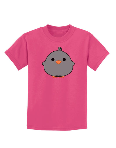 Cute Little Chick - Black Childrens Dark T-Shirt by TooLoud-Childrens T-Shirt-TooLoud-Sangria-X-Small-Davson Sales