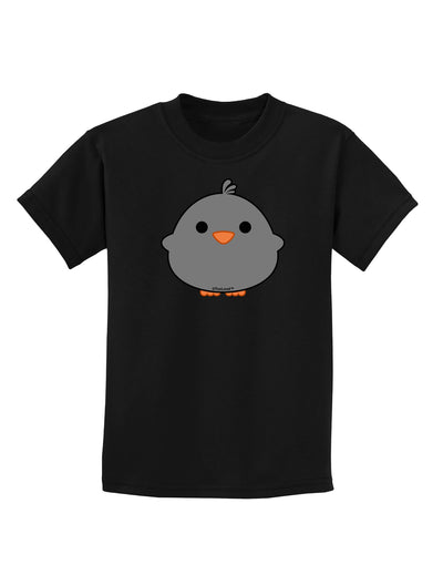 Cute Little Chick - Black Childrens Dark T-Shirt by TooLoud-Childrens T-Shirt-TooLoud-Black-X-Small-Davson Sales