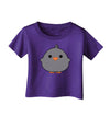 Cute Little Chick - Black Infant T-Shirt Dark by TooLoud-Infant T-Shirt-TooLoud-Purple-06-Months-Davson Sales