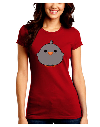 Cute Little Chick - Black Juniors Crew Dark T-Shirt by TooLoud-T-Shirts Juniors Tops-TooLoud-Red-Juniors Fitted Small-Davson Sales