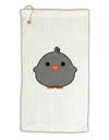 Cute Little Chick - Black Micro Terry Gromet Golf Towel 16 x 25 inch by TooLoud-Golf Towel-TooLoud-White-Davson Sales