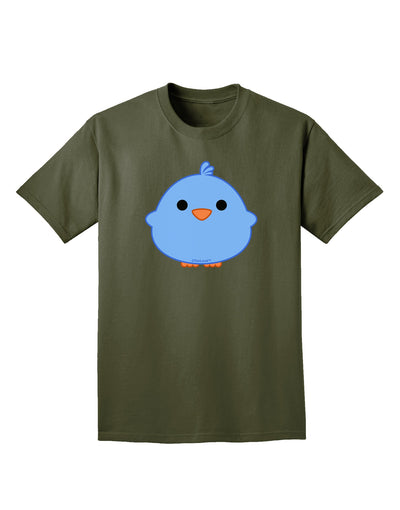 Cute Little Chick - Blue Adult Dark T-Shirt by TooLoud-Mens T-Shirt-TooLoud-Military-Green-Small-Davson Sales