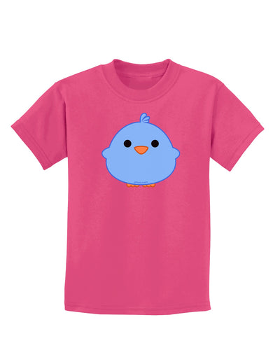 Cute Little Chick - Blue Childrens Dark T-Shirt by TooLoud-Childrens T-Shirt-TooLoud-Sangria-X-Small-Davson Sales