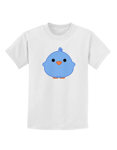 Cute Little Chick - Blue Childrens T-Shirt by TooLoud-Childrens T-Shirt-TooLoud-White-X-Small-Davson Sales