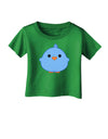 Cute Little Chick - Blue Infant T-Shirt Dark by TooLoud-Infant T-Shirt-TooLoud-Clover-Green-06-Months-Davson Sales