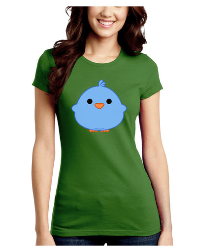 Cute Little Chick - Blue Juniors Crew Dark T-Shirt by TooLoud-T-Shirts Juniors Tops-TooLoud-Kiwi-Green-Juniors Fitted X-Small-Davson Sales