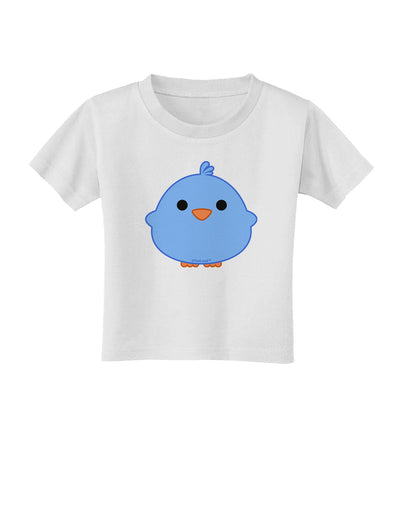 Cute Little Chick - Blue Toddler T-Shirt by TooLoud-Toddler T-Shirt-TooLoud-White-2T-Davson Sales