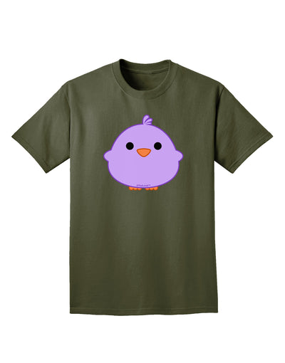 Cute Little Chick - Purple Adult Dark T-Shirt by TooLoud-Mens T-Shirt-TooLoud-Military-Green-Small-Davson Sales