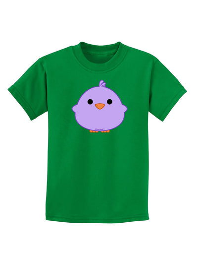 Cute Little Chick - Purple Childrens Dark T-Shirt by TooLoud-Childrens T-Shirt-TooLoud-Kelly-Green-X-Small-Davson Sales