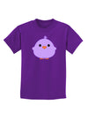 Cute Little Chick - Purple Childrens Dark T-Shirt by TooLoud-Childrens T-Shirt-TooLoud-Purple-X-Small-Davson Sales