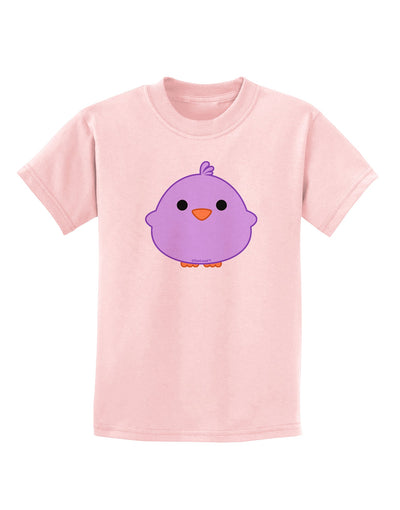 Cute Little Chick - Purple Childrens T-Shirt by TooLoud-Childrens T-Shirt-TooLoud-PalePink-X-Small-Davson Sales