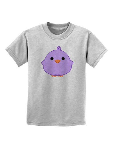 Cute Little Chick - Purple Childrens T-Shirt by TooLoud-Childrens T-Shirt-TooLoud-AshGray-X-Small-Davson Sales