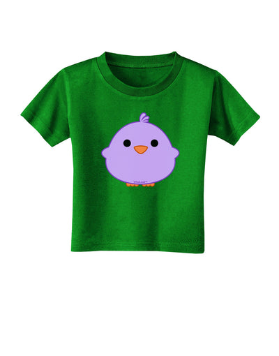 Cute Little Chick - Purple Toddler T-Shirt Dark by TooLoud-Toddler T-Shirt-TooLoud-Clover-Green-2T-Davson Sales