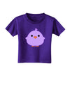 Cute Little Chick - Purple Toddler T-Shirt Dark by TooLoud-Toddler T-Shirt-TooLoud-Purple-2T-Davson Sales