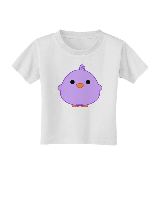 Cute Little Chick - Purple Toddler T-Shirt by TooLoud-Toddler T-Shirt-TooLoud-White-2T-Davson Sales