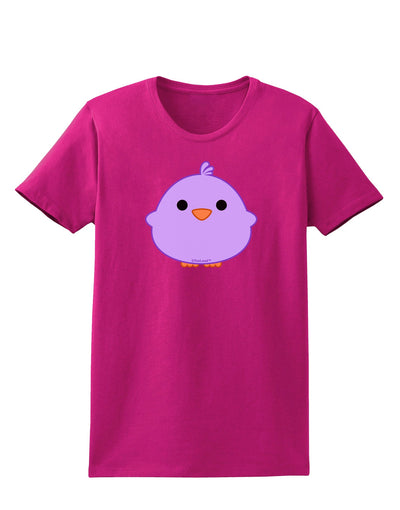 Cute Little Chick - Purple Womens Dark T-Shirt by TooLoud-Womens T-Shirt-TooLoud-Hot-Pink-Small-Davson Sales