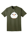 Cute Little Chick - White Adult Dark T-Shirt by TooLoud-Mens T-Shirt-TooLoud-Military-Green-Small-Davson Sales