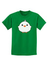 Cute Little Chick - White Childrens Dark T-Shirt by TooLoud-Childrens T-Shirt-TooLoud-Kelly-Green-X-Small-Davson Sales