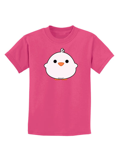 Cute Little Chick - White Childrens Dark T-Shirt by TooLoud-Childrens T-Shirt-TooLoud-Sangria-X-Small-Davson Sales