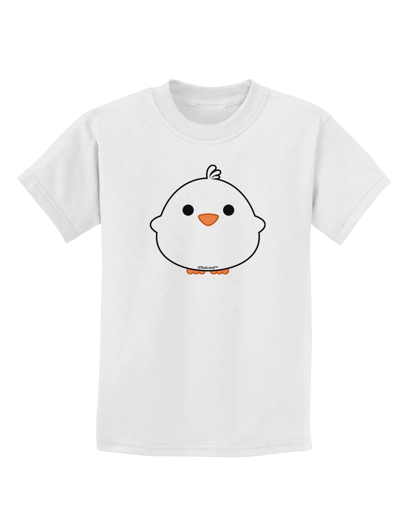 Cute Little Chick - White Childrens T-Shirt by TooLoud-Childrens T-Shirt-TooLoud-White-X-Small-Davson Sales