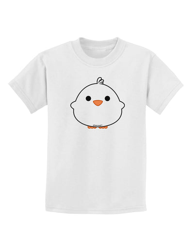 Cute Little Chick - White Childrens T-Shirt by TooLoud-Childrens T-Shirt-TooLoud-White-X-Small-Davson Sales