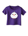 Cute Little Chick - White Infant T-Shirt Dark by TooLoud-Infant T-Shirt-TooLoud-Purple-06-Months-Davson Sales