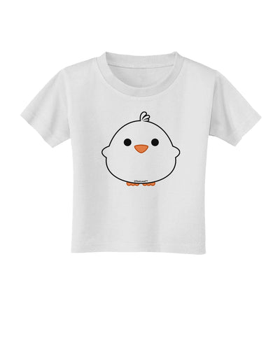 Cute Little Chick - White Toddler T-Shirt by TooLoud-Toddler T-Shirt-TooLoud-White-2T-Davson Sales