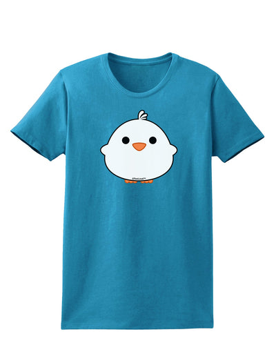 Cute Little Chick - White Womens Dark T-Shirt by TooLoud-Womens T-Shirt-TooLoud-Turquoise-X-Small-Davson Sales