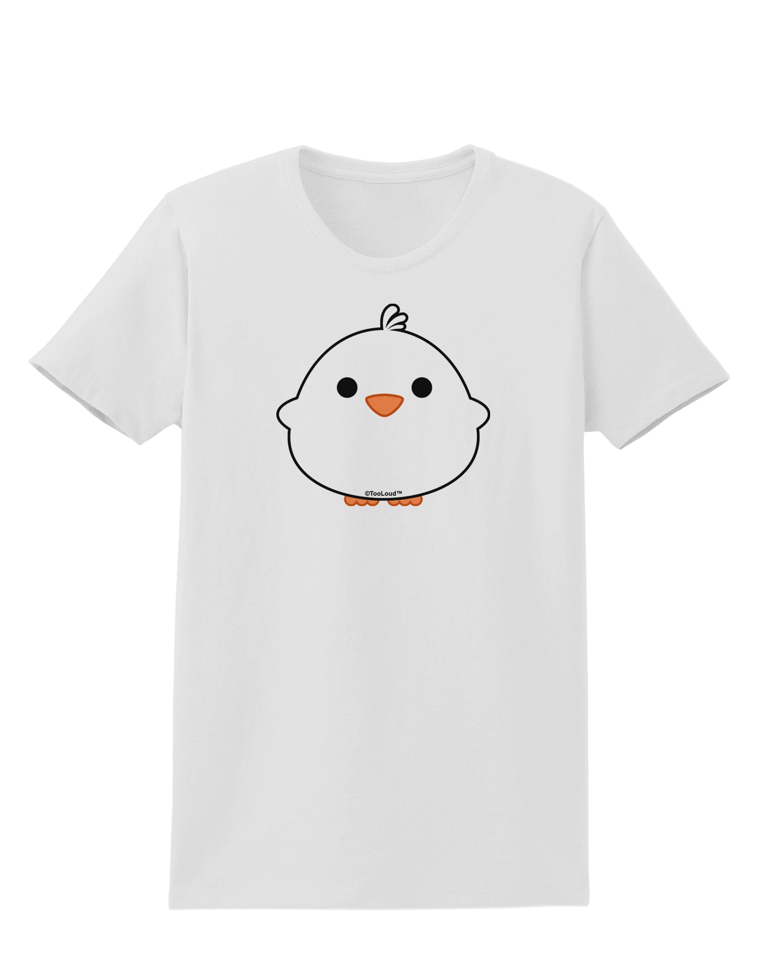 Cute Little Chick - White Womens T-Shirt by TooLoud-Womens T-Shirt-TooLoud-White-X-Small-Davson Sales