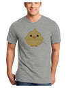 Cute Little Chick - Yellow Adult V-Neck T-shirt by TooLoud-Mens V-Neck T-Shirt-TooLoud-HeatherGray-Small-Davson Sales