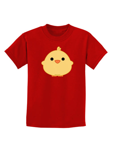 Cute Little Chick - Yellow Childrens Dark T-Shirt by TooLoud-Childrens T-Shirt-TooLoud-Red-X-Small-Davson Sales