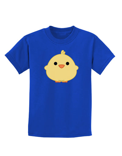 Cute Little Chick - Yellow Childrens Dark T-Shirt by TooLoud-Childrens T-Shirt-TooLoud-Royal-Blue-X-Small-Davson Sales