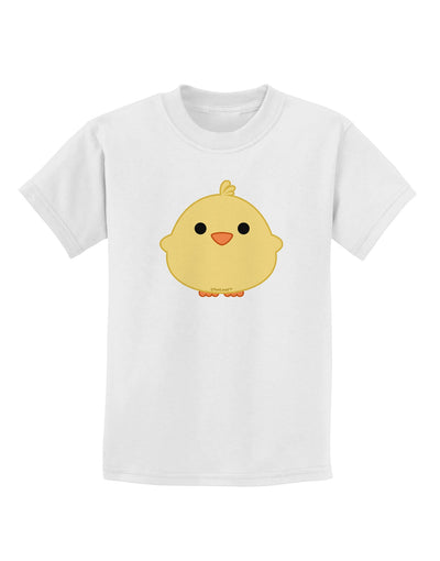 Cute Little Chick - Yellow Childrens T-Shirt by TooLoud-Childrens T-Shirt-TooLoud-White-X-Small-Davson Sales