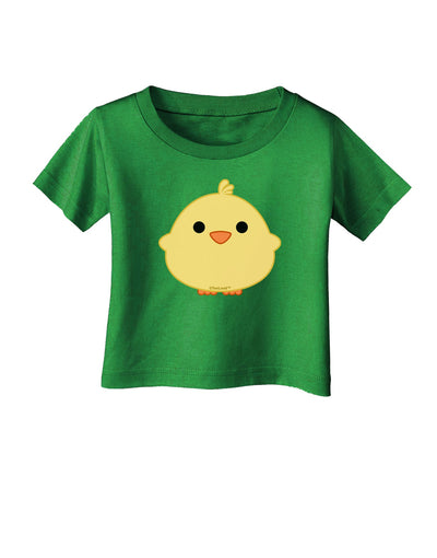 Cute Little Chick - Yellow Infant T-Shirt Dark by TooLoud-Infant T-Shirt-TooLoud-Clover-Green-06-Months-Davson Sales