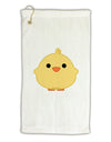 Cute Little Chick - Yellow Micro Terry Gromet Golf Towel 16 x 25 inch by TooLoud-Golf Towel-TooLoud-White-Davson Sales