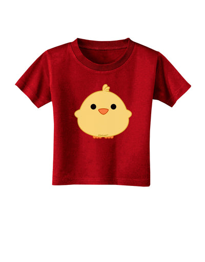 Cute Little Chick - Yellow Toddler T-Shirt Dark by TooLoud-Toddler T-Shirt-TooLoud-Red-2T-Davson Sales