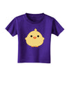 Cute Little Chick - Yellow Toddler T-Shirt Dark by TooLoud-Toddler T-Shirt-TooLoud-Purple-2T-Davson Sales