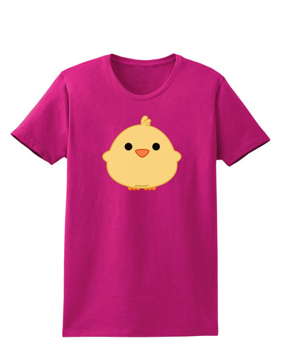 Cute Little Chick - Yellow Womens Dark T-Shirt by TooLoud-Womens T-Shirt-TooLoud-Hot-Pink-Small-Davson Sales