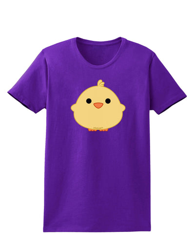 Cute Little Chick - Yellow Womens Dark T-Shirt by TooLoud-Womens T-Shirt-TooLoud-Purple-X-Small-Davson Sales