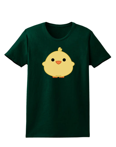 Cute Little Chick - Yellow Womens Dark T-Shirt by TooLoud-Womens T-Shirt-TooLoud-Forest-Green-Small-Davson Sales