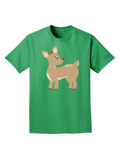 Cute Little Rudolph the Reindeer - Christmas Adult Dark T-Shirt by TooLoud-Mens T-Shirt-TooLoud-Kelly-Green-Small-Davson Sales