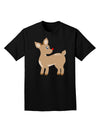 Cute Little Rudolph the Reindeer - Christmas Adult Dark T-Shirt by TooLoud-Mens T-Shirt-TooLoud-Black-Small-Davson Sales