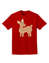 Cute Little Rudolph the Reindeer - Christmas Adult Dark T-Shirt by TooLoud-Mens T-Shirt-TooLoud-Red-Small-Davson Sales
