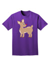 Cute Little Rudolph the Reindeer - Christmas Adult Dark T-Shirt by TooLoud-Mens T-Shirt-TooLoud-Purple-Small-Davson Sales