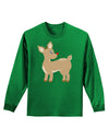 Cute Little Rudolph the Reindeer - Christmas Adult Long Sleeve Dark T-Shirt by TooLoud-TooLoud-Kelly-Green-Small-Davson Sales