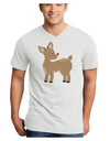 Cute Little Rudolph the Reindeer - Christmas Adult V-Neck T-shirt by TooLoud-Mens V-Neck T-Shirt-TooLoud-White-Small-Davson Sales