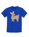 Cute Little Rudolph the Reindeer - Christmas Childrens Dark T-Shirt by TooLoud-Childrens T-Shirt-TooLoud-Royal-Blue-X-Small-Davson Sales