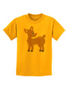 Cute Little Rudolph the Reindeer - Christmas Childrens T-Shirt by TooLoud-Childrens T-Shirt-TooLoud-Gold-X-Small-Davson Sales