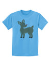 Cute Little Rudolph the Reindeer - Christmas Childrens T-Shirt by TooLoud-Childrens T-Shirt-TooLoud-Aquatic-Blue-X-Small-Davson Sales