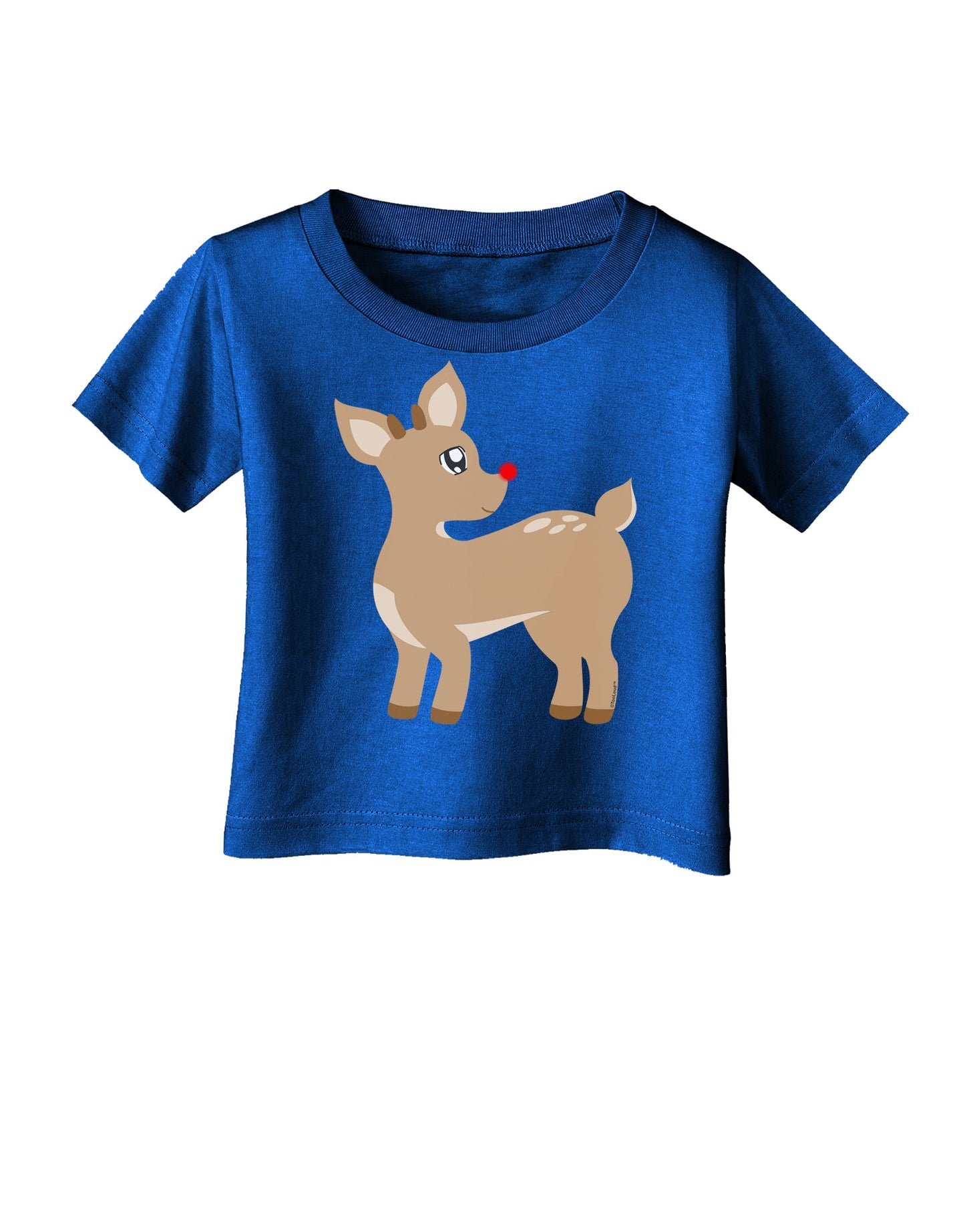Cute Little Rudolph the Reindeer - Christmas Infant T-Shirt Dark by TooLoud-Infant T-Shirt-TooLoud-Red-06-Months-Davson Sales